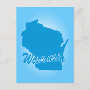 Carte postale de l'État du Wisconsin
