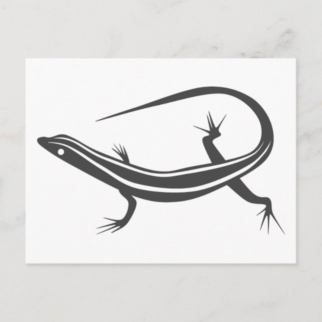 Carte postale de lézard de Skink (Devant)