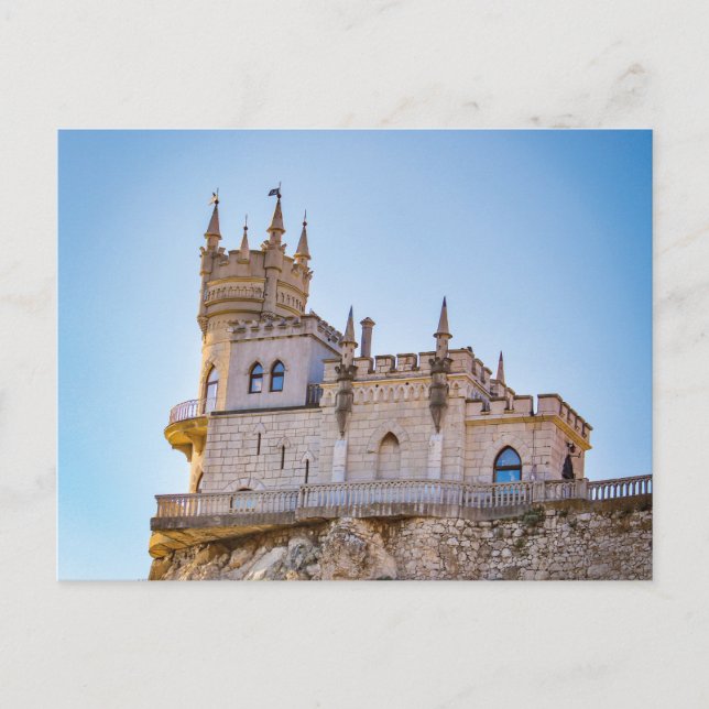 Carte postale de l'hirondelle le plus beau château (Devant)