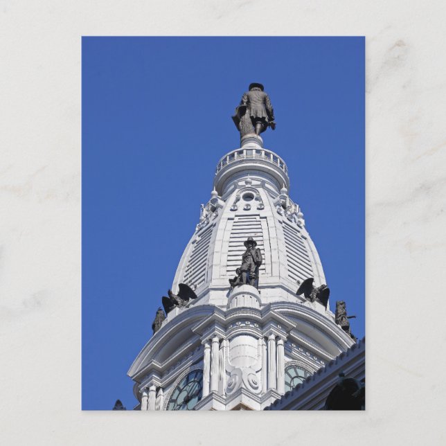 Carte postale de l'hôtel de ville de Philadelphie (Devant)