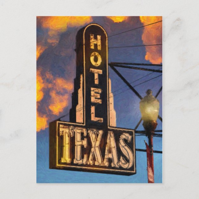 Carte postale de l'hôtel Texas (Devant)