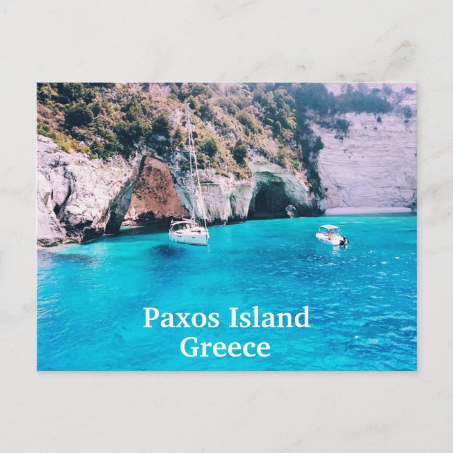Carte postale de l'île de Paxos (Devant)