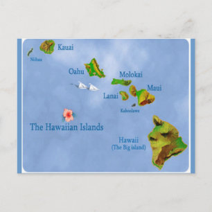 Carte postale de l'île d'Hawaii
