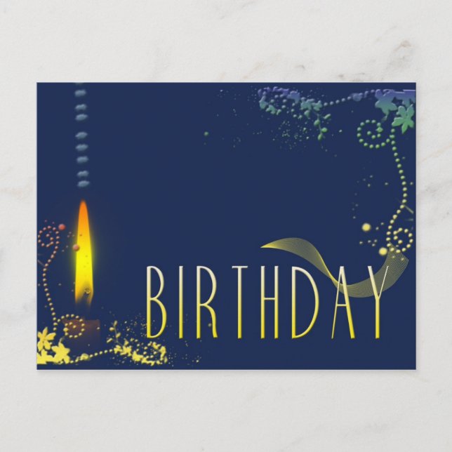 Carte postale de l'invitation de fête d'anniversai (Devant)