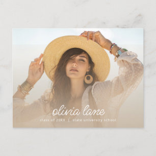 Carte postale de l'invitation de la fête de gradua