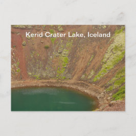 Carte postale de l'Islande de cratère de Kerid