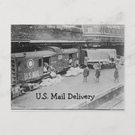 Carte postale de livraison de courrier américain