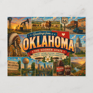 Carte postale de l'Oklahoma