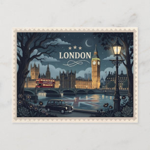 Carte postale de Londres Angleterre Voyage Vintage