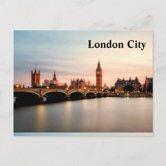 Carte postale de Londres City Big Ben (Devant)