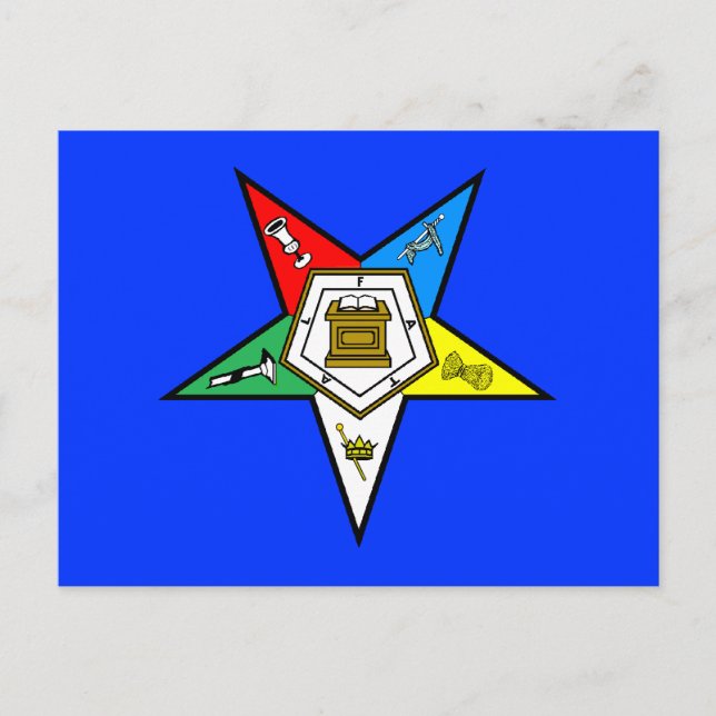 Carte postale de l'Ordre de l'Étoile orientale (Devant)