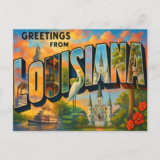 Carte postale de LOUISIANE