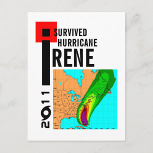 Carte postale de l'ouragan Irene