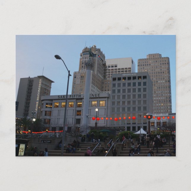 Carte postale de l'Union Square de San Francisco # (Devant)