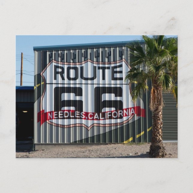 Carte postale de l'US Route 66 Travel Needles Cali (Devant)