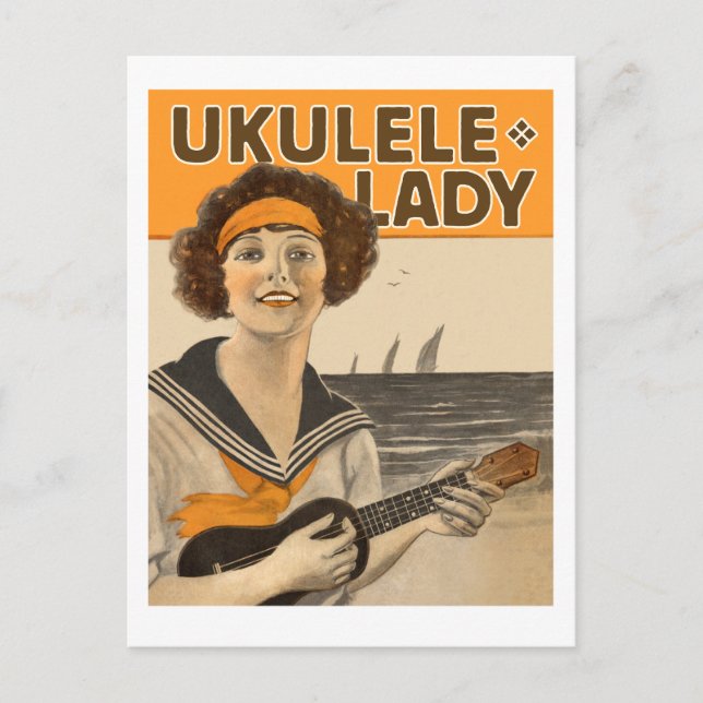 Carte postale de Madame #2 d'ukulélé (Devant)