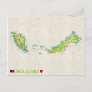 CARTE POSTALE DE MALAYSIE ♥