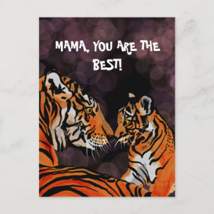 Carte postale de maman tigre