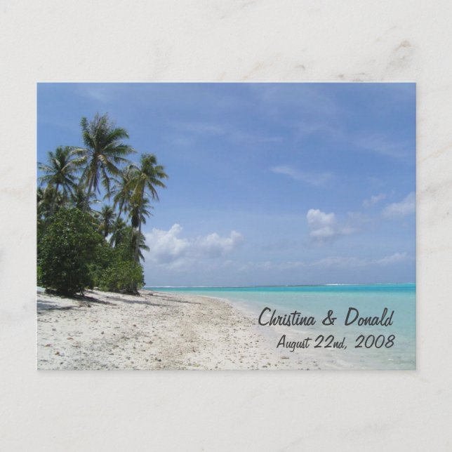 Carte postale de mariage Favor 2 Customisée (Devant)