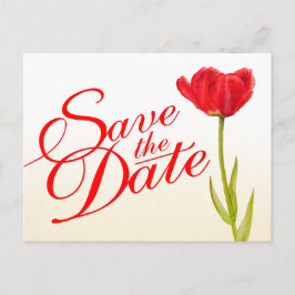 Carte postale de mariage 'Save the Date' à motif d