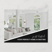 Carte postale de marketing immobilier de photo mod