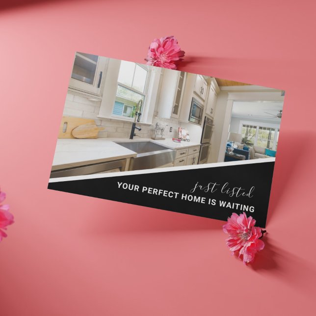 Carte postale de marketing immobilier de photo mod (Real Estate Marketing Postcard)