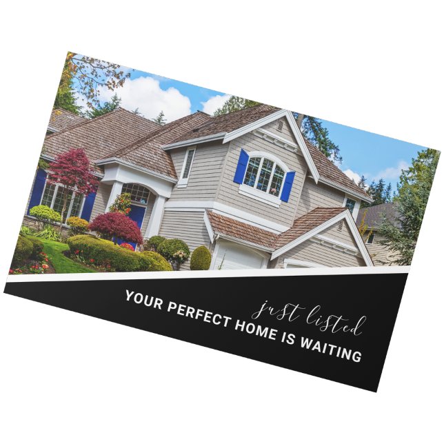 Carte postale de marketing immobilier de photo mod (Real Estate Marketing Postcard)