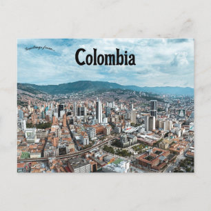 Carte postale de Medellin Colombie