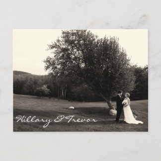 Carte postale de Merci de mariage