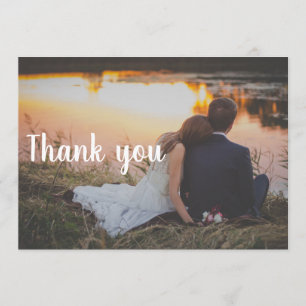 Carte postale de Merci de mariage - couple par
