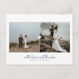 Carte postale de Merci Diptych pour les jeunes mar