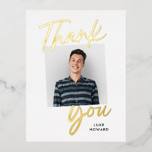 Carte postale de Merci FOIL de confiance de Witty