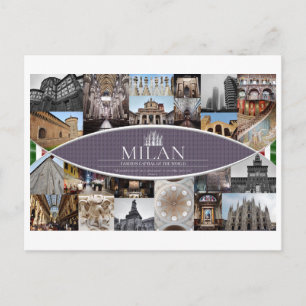 Carte postale de Milan