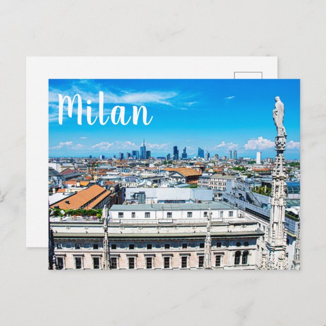 Carte postale de Milan skyline (Devant / Derrière)