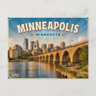 Carte postale de Minneapolis Minnesota