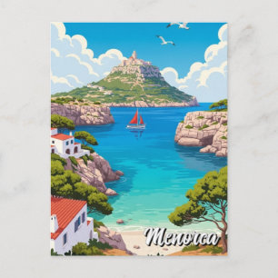 Carte postale de Minorque en Espagne