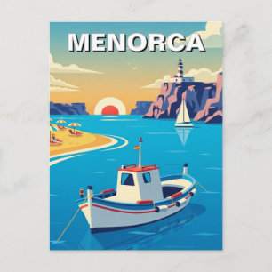 Carte postale de Minorque en Espagne