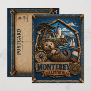 Carte postale de Monterey Californie Voyage Vintag