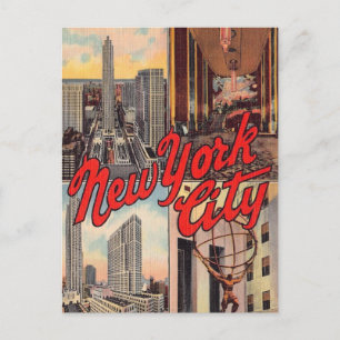 Carte postale de monuments de New York City