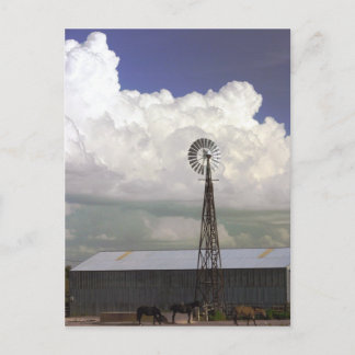 Carte postale de moulin à vent