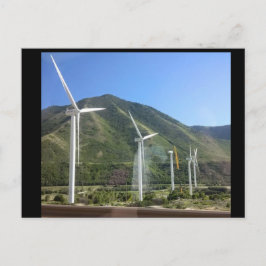 Carte postale de moulin à vent