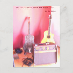 Carte postale de musique guitare