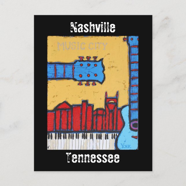 Carte postale de Nashville, Tennessee (Devant)