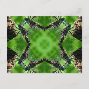 Carte postale de nature d'art de kaléidoscope de