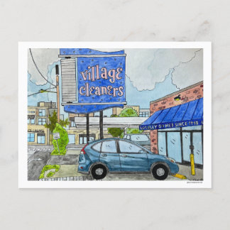 Carte postale de nettoyage de village !