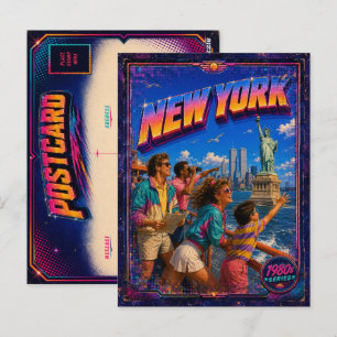 Carte postale de New York des années 80 Rétro