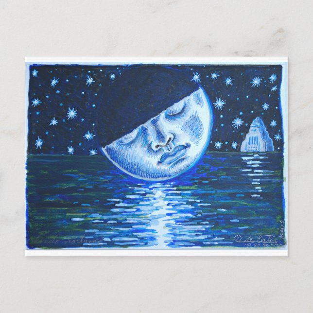 Carte Postale "" De nocturno d'Olvido/"oublie de nocturne " (Devant)