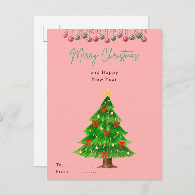 Carte postale de Noël (Devant / Derrière)