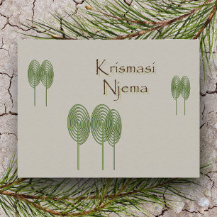 Carte postale de Noël africain