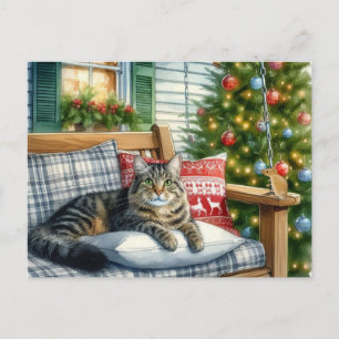 Carte postale de Noël Arbre de Noël